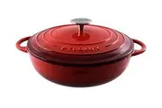Pyrochef Cast Iron Chef Pan (Red) - 24cm