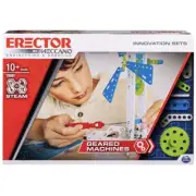 Erector by Meccano, Geared Machines S.T.E.A.M. Building Kit with Moving Parts