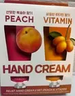 TENZERO RELIEF HAND CREAM,2 SET (PEACH &VITAMIN)3.52 FLOZ EACH NIB