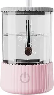 Makeup Brush Cleaner Machine, Cosmetic Brush Cleaner, 2 in 1 Makeup Brush Dryer & Washer Combined, Clean and Dry Makeup Brushes Tools Sponges Automatically, Brush Cleaning and Drying Machine