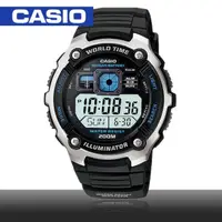 在飛比找momo購物網優惠-【CASIO 卡西歐】模擬指針數位電子運動錶(AE-2000