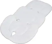 Baby Stroller Cushion, Crib Insert Cushion, Comfortable and Breathable Newborn Baby Support Cushion, Removable and Multifunctional Pram Liner for Stroller (White)
