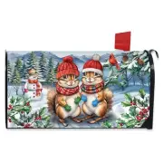 Briarwood Lane Winter Chipmunks Mailbox Cover