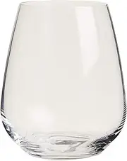 [Luigi Bormioli] 10291/02 Atelier Stemless Cabernet 670ml, Durable Wine Glass, Lead Free Crystal Wine Tumbler, Italian aerating Wine Glasses (Colour: Clear), Quantity: 1 Set, 6 Pieces, 23.25