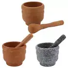 Herbs Grinder Stone Mortar Bowl Pestle Spice Crusher