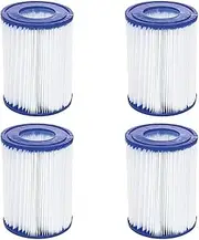 Swimming Pool Filter Cartridge 104 * 52 * 134, Compatible for BESTWAY II 58383 58386 58094 Filter Pump(4pcs)