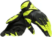 Dainese Air-Maze Unisex Motorcycle Gloves, black-yellow, Size L for Men Black Yellow