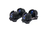 2x 24kg Powertrain Adjustable Dumbbell Home Gym Set