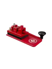 Red Aluminium Alloy Magnetic Key HF Shortwave CW Morse Code For Amateur Radio