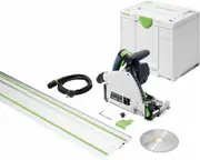 Festool TS 60 KEBQ-Plus-FS - 168mm Plunge Cut Saw In Systainer + 1400mm Rail