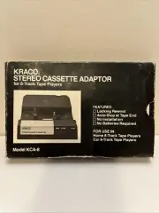Kraco Stereo Cassette Adapter KCA-7A for 8-Track Tape Players