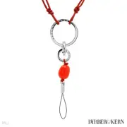 DYRBERG/KERN of DENMARK! ! CELESSE Collection Silver Finished Necklace & Leather