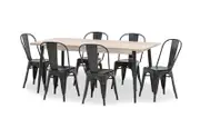 KORI 7 Piece Dining Suite with Harz Dining Chairs