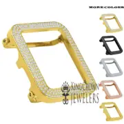 Stainless Steel Gold Apple Watch Bezel Series # 4 & 5 Insert Cover Case Diamond