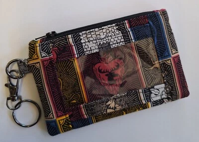 Cotton Fabric Game of Thrones Zippered Key Fob/ID Holder