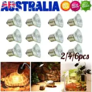 2~6PCS 25/50W UV Turtle Reptile Lizard Basking Light Heat Lamp Heater Brooders