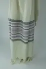 LARA 100% TURKISH COTTON PESTEMAL BEACH SPA TOWEL LILAC STRIPES - SATVARI