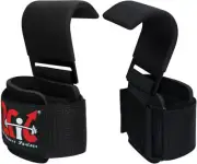 WEIGHT LIFTING POWER HOOKS for Grip DEADLIFT STRAPS Gym Wrist Support HEAVY DUTY