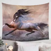 American Wild Spooked Horse Tapestry