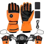 [Générique] Heated Motorcycle Gloves, Heated Skiing Gloves, Touchscreen Winter Glove, Rechargeable Heated Winter Gloves For Typing, Driving, Skiing, And Outdoor Activities With Touch Screen And Reflective Design