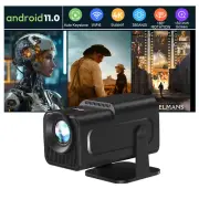 5G 4K Home Projector Smart HD LED HDMI For Android 12000 Lumen WiFi Bluetooth