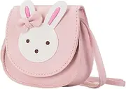 [Holibanna] Shoulder Bag Rabbit Pattern Mini Leather Bag Perfect Summer Accessory Safe and Durable for Girls