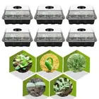 Seed Tray Plant Seed Pots Seedling Starter Greenhouse Seeding Propagator veNnE