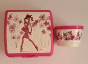 Tupperware GIRL On the GO Lunch Set Sandwich Keeper Snack Cup NEW