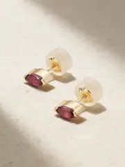 [Melissa Joy Manning] Melissa Joy Manning - 14-karat Recycled Gold Rhodolite Earrings - One size One size Gold