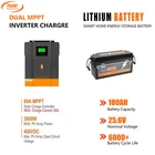 PowMr 3200W MPPT Solar Hybrid Inverter Charger Support 25.6V 100A Baterry