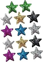 14Pcs Star Sequin Applique Patches Embroidery Decorative Patches for Clothes Durable Chic Design for DIY Clothing Repair and Embellishment Colors Included