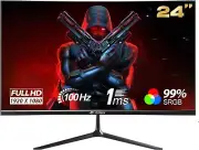 Curved Monitor, FHD 1080P, 100Hz, 99% sRGB, Frameless Design, Blue Light Filter