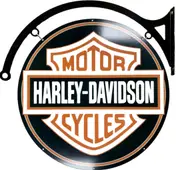 MASSIVE Harley Davidson Shield Metal Bar Wall Sign Man Cave Shed Garage Workshop