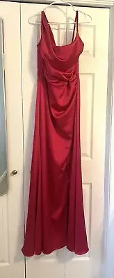 Revelry - Maxine Satin Bridesmaid Dress, Hot Pink, Size 12, Unaltered, Brand New