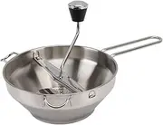 Manual Food Grinder, Ergonomic Stainless Steel Food Grinder, Manual Jam Masher for Tomato Sauce, Applesauce, Puree, Mashed Potatoes, Jam