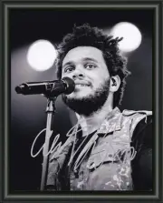 THE WEEKND - A4 SIGNED AUTOGRAPHED PHOTO POSTER