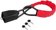 zolyet Steering Wheel Lock, Universal Lock -Theft Locking Device with 3 Keys for Car S Van Golf Cart Truck Red Red