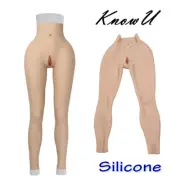 KnowU Silicone Pants Ankle-length Thicken Hip Fake Realistic Vagina Crossdresser