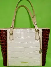 BRAHMIN MEDIUM MISHA LIGHT GOLD BRINKLEY NEW WITH TAGS