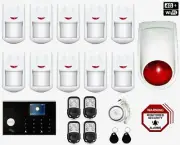 Pet Immune 4G+Wifi App Control Wireless Home Security DIY Burglar Alarm System