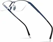 [FONEX] Titanium Glasses Frame for Men,Square Eyewear Full Optical Eyeglasses F85641