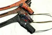 Hulara 22 RIGHT HAND TOOLED HOLSTER LEATHER WESTERN RIG GUN BELT DROP LOOP SASS