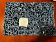 Sigrid Olsen Set of 8 Blue & Silver Sparkly Reusable Placemats NEW