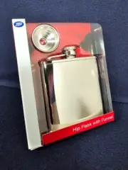 BRAND NEW 5 oz. Stainless Liquor Pocket Hip Flask with Funnel - USA Shipping