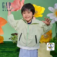 在飛比找蝦皮商城優惠-Gap 男幼童裝 Logo防曬印花連帽外套-綠色(89029