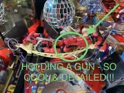 NEW! Custom DEADPOOL Holding Gun Pinball Machine Figure Swinging on Hammock Mod