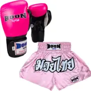 NEW Boon Compact Pink Black Womens Shorts & Gloves