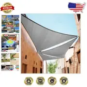 Heavy Duty 190 GSM Grey Triangle Sun Shade Sail - Custom Size & Waterproof
