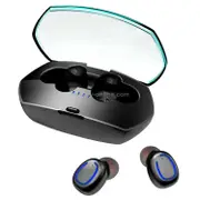 Xi11 TWS IPX6 Waterproof Bluetooth 5.0 Stereo Bluetooth Earphone with Charging Box, Support Battery Display & Summon Siri & Call (Black)