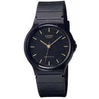 在飛比找Yahoo奇摩購物中心優惠-CASIO 超輕薄感數字錶(MQ-24-1E)-黑x金丁字